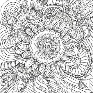 Intricate Mandala Pattern Coloring Page 32773-26400