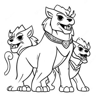 Fierce Cerberus Guardian Of The Underworld Coloring Page 32793-26415