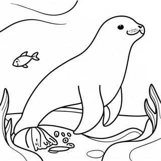 Sea Lion Coloring Pages