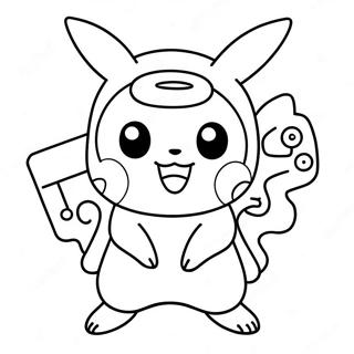 Among Us Pikachu Coloring Page 32822-26434