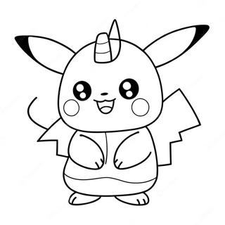 Cute Pikachu In Among Us Spacesuit Coloring Page 32823-26444