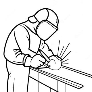 Industrial Welder In Action Coloring Page 32833-26451