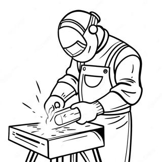 Industrial Welder In Action Coloring Page 32833-26452