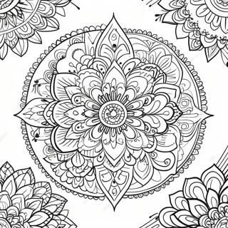 Hipster Aesthetic Mandala Coloring Page 32842-26446