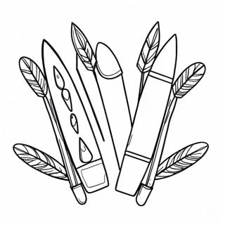 Quiver With Colorful Arrows Coloring Page 32852-26455