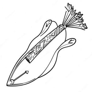 Quiver With Colorful Arrows Coloring Page 32852-26456