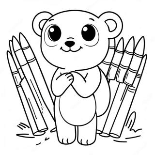 Cute Animal Quiver Coloring Page 32853-26461