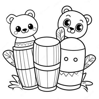 Cute Animal Quiver Coloring Page 32853-26464