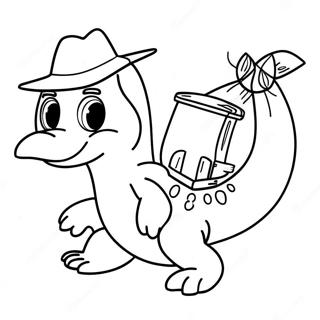 Adventurous Perry The Platypus Coloring Page 32883-26488