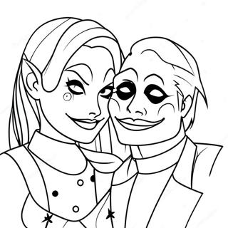 Love Joker And Harley Quinn Coloring Page 32902-26494