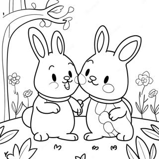 Max And Ruby Playing In The Garden Coloring Page 32913-26506