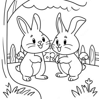 Max And Ruby Playing In The Garden Coloring Page 32913-26507