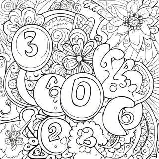 Colorful Numbers Coloring Page 3292-2730