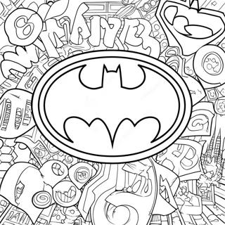 Batman Animated Series Logo Coloring Page 32962-26546