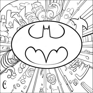 Batman Animated Series Logo Coloring Page 32962-26548