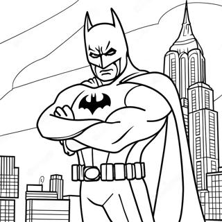 Batman In Gotham City Coloring Page 32963-26552