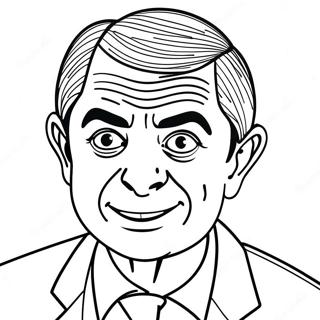 Mr Bean Coloring Pages