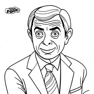 Mr Bean Coloring Page 32972-26554