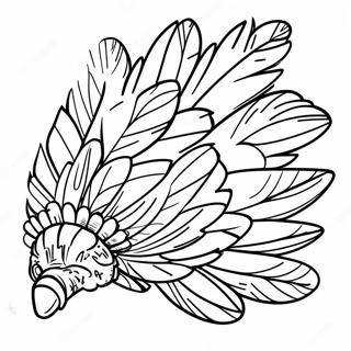 Turkey Feather Coloring Page 33012-26587