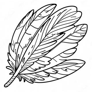 Turkey Feather Coloring Page 33012-26588