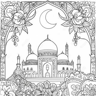 Eid Celebration Coloring Page 3301-2727