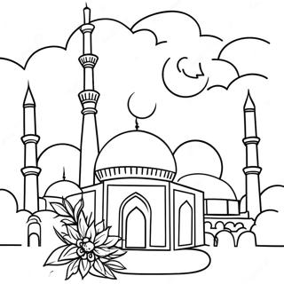 Eid Celebration Coloring Page 3301-2728