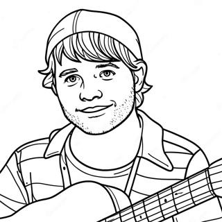 Ed Sheeran Coloring Pages