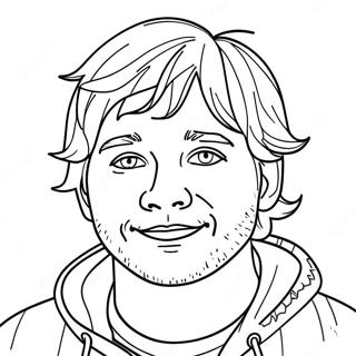 Ed Sheeran Coloring Page 33022-26596