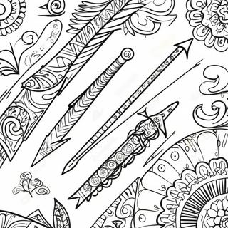 Colorful Arrow Designs Coloring Page 33103-26661