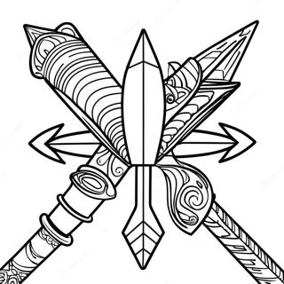 Colorful Arrow Designs Coloring Page 33103-26662