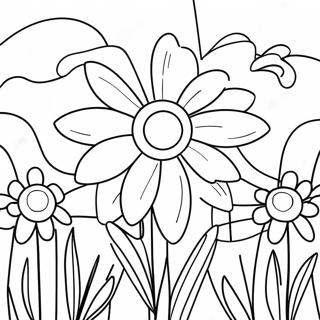 Spring Flowers Coloring Pages