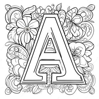 Elegant Alphabet Letters Coloring Page 33122-26675