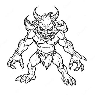 Ink Demon Coloring Pages