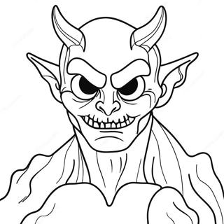 Creepy Ink Demon In Shadows Coloring Page 33143-26694