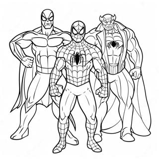 Spiderman 3 Villains Coloring Page 33153-26701