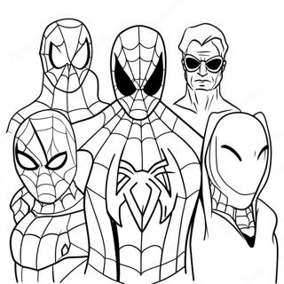 Spiderman 3 Villains Coloring Page 33153-26703