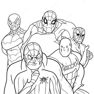 Spiderman 3 Villains Coloring Page 33153-26704