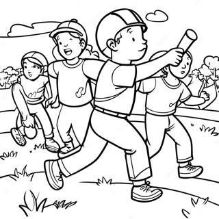 Exciting Field Day Sports Coloring Page 33173-26718