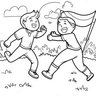 Exciting Field Day Sports Coloring Page 33173-26719