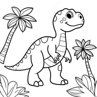 Vibrant Green Dinosaur Coloring Page 33193-26733