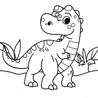 Vibrant Green Dinosaur Coloring Page 33193-26735