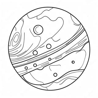 Colorful Planet In Space Coloring Page 33203-26743