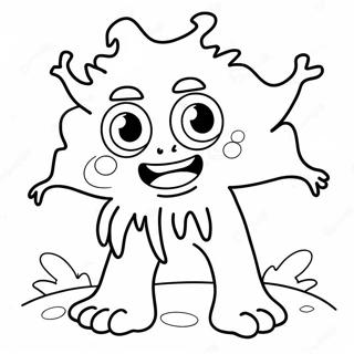 Funny Sick Monster Coloring Page 33213-26746