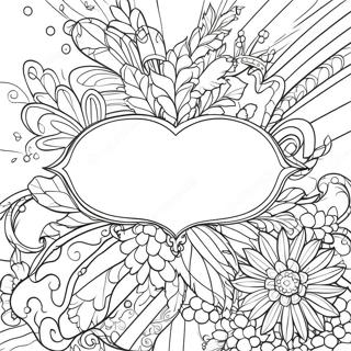 Festive Banner Coloring Page 33233-26767