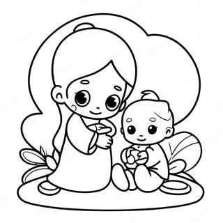 Religious Precious Moments Coloring Pages