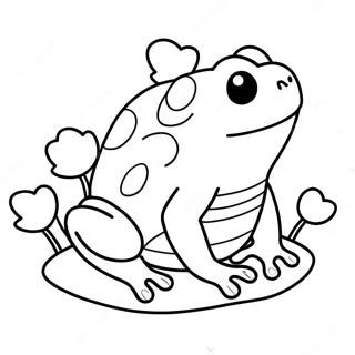 Cute Cartoon Toad Coloring Page 332-266