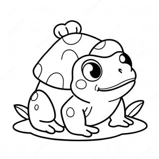 Cute Cartoon Toad Coloring Page 332-267