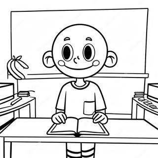 Baldi In The Classroom Coloring Page 33303-26821