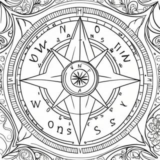 Compass Coloring Pages