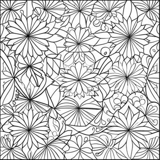 Geometric Quilt Patterns Coloring Page 3332-2760